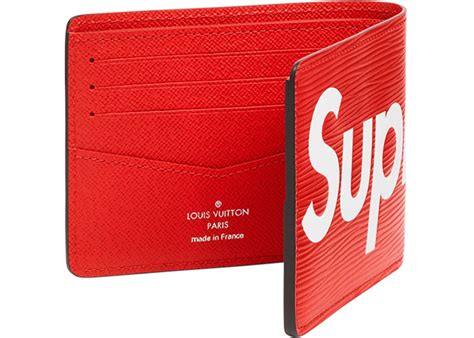 red supreme lv wallet|supreme louis vuitton wallet stockx.